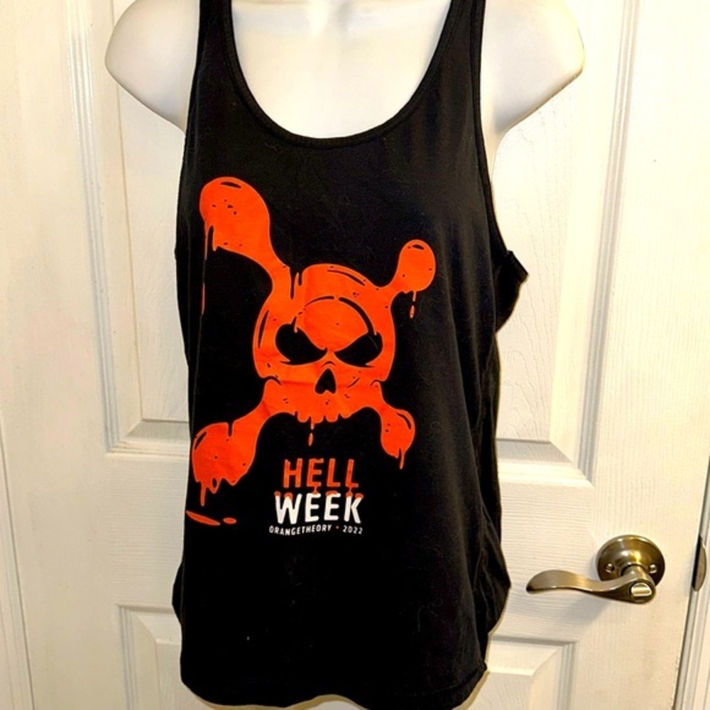 ORANGE THEORY 2022 Hell Week Racerback Gym Tee Women’s Athletic Size M